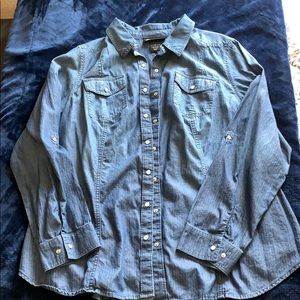 Lane Bryant denim shirt
